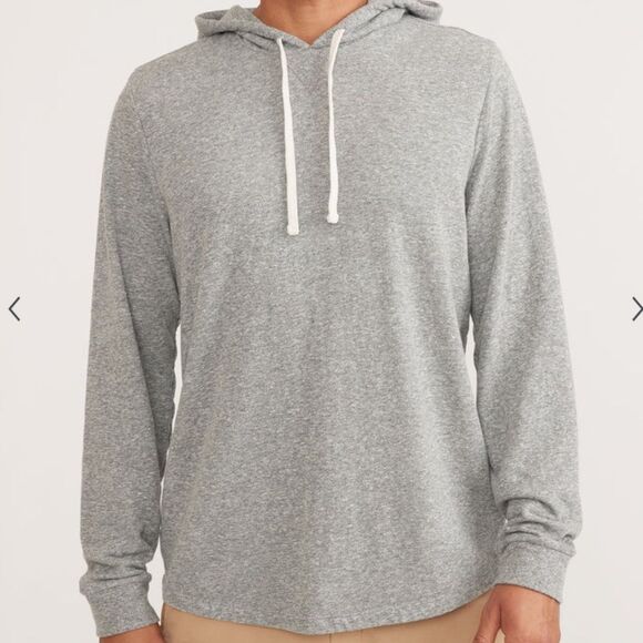 EUC Marine Layer Double Knit Hoodie Heathered Dark Gray Sz M - Picture 1 of 9